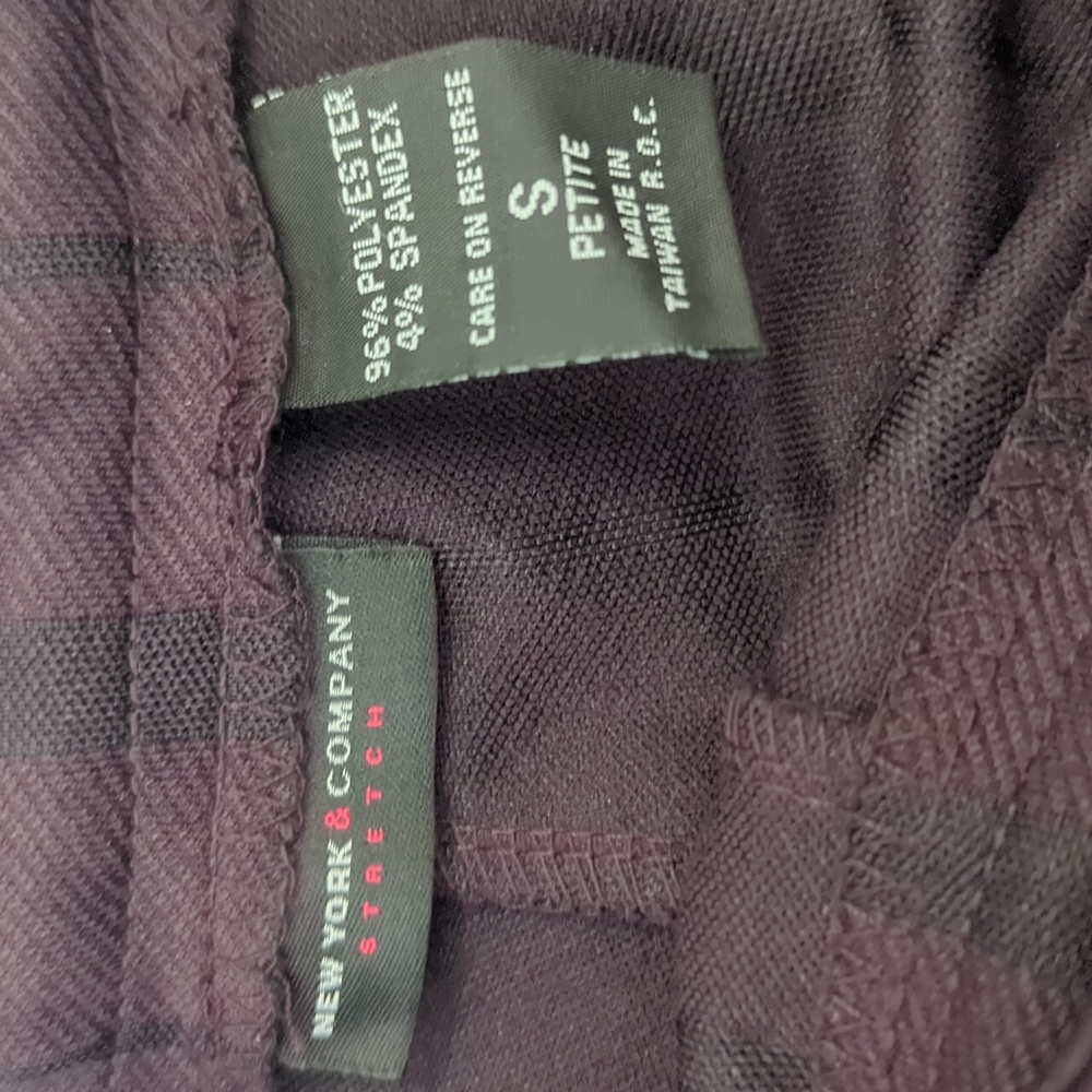 New York And Company Stretch Wide Leg Cuffed Trousers, SP - Picture 4 of 5